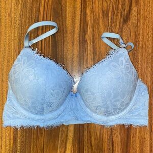 Aerie Blue Lace Push-Up Bra